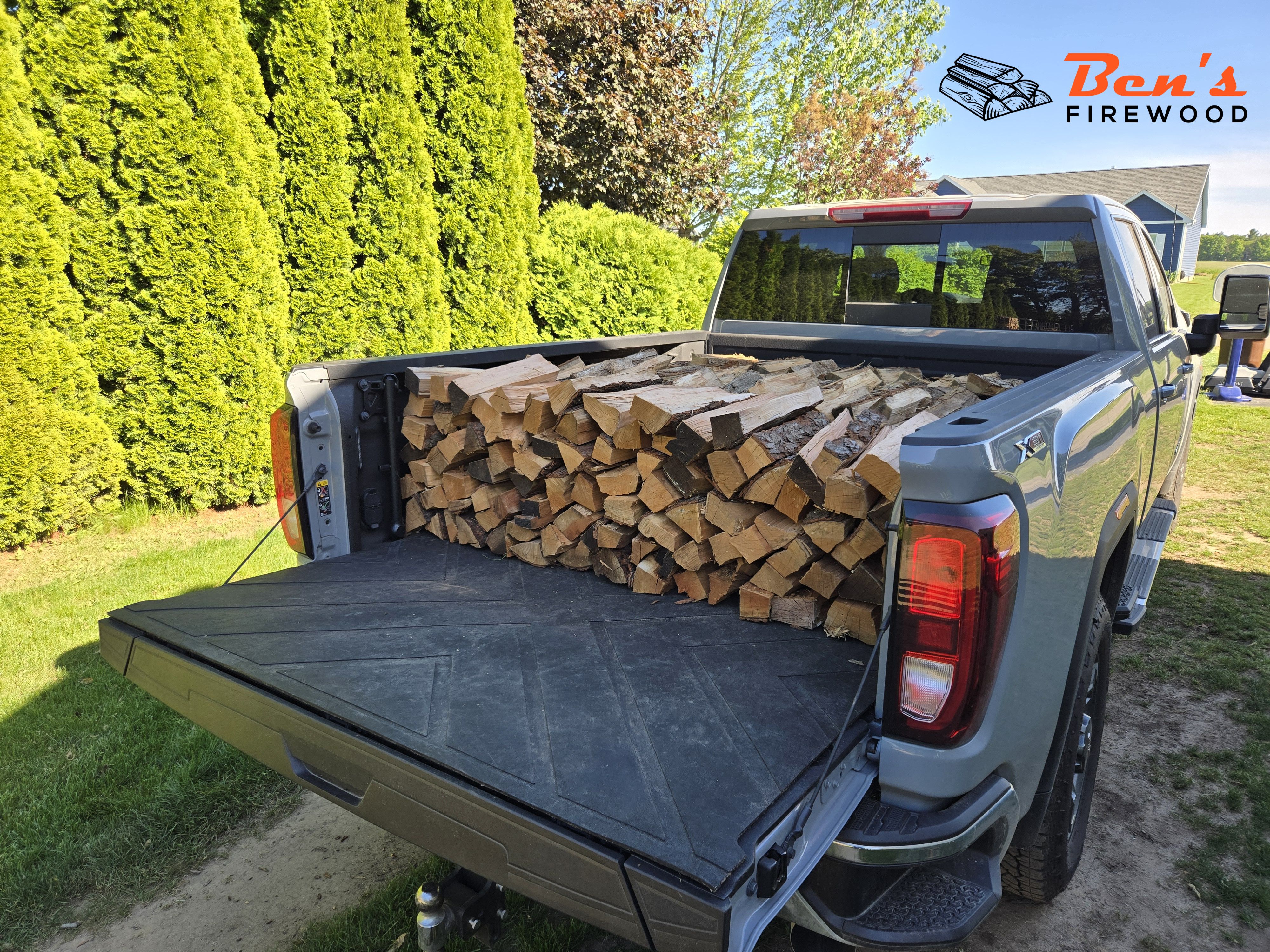 Cherry firewood ready for delivery